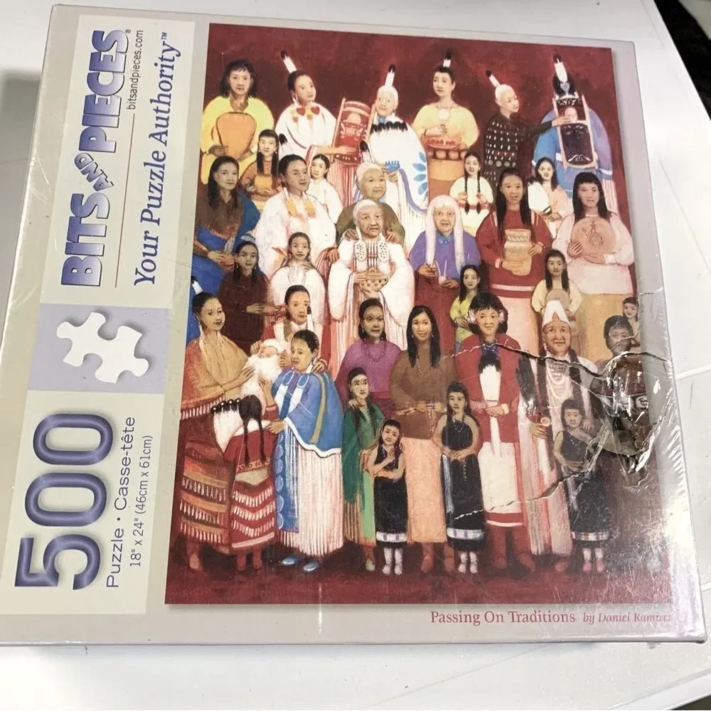 Native American PuzzleBits and Pieces 500-Piece Colorful Traditions sealed